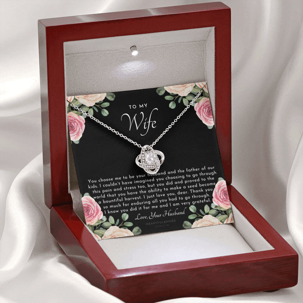 Postpartum Gift for Wife, Gift for Wife Post Pregnancy, Becoming A Mother Gift, Wife After Pregnancy Necklace, Wife Becoming A Mom