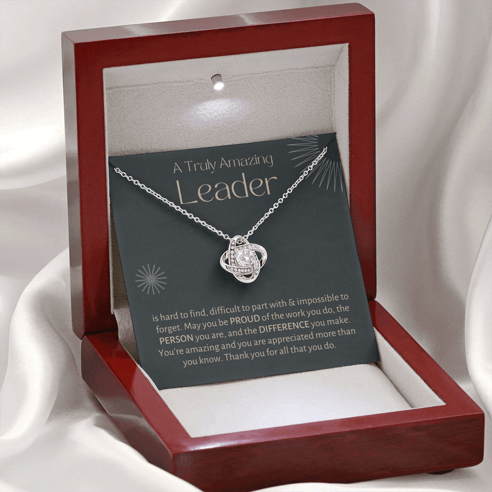 Leader Necklace Love Knot