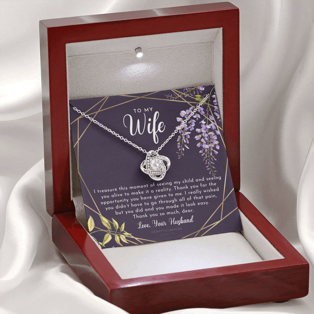Postpartum Gift for Wife, Gift for Wife Post Pregnancy, Becoming A Mother Gift, Wife After Pregnancy Necklace, Wife Becoming A Mom