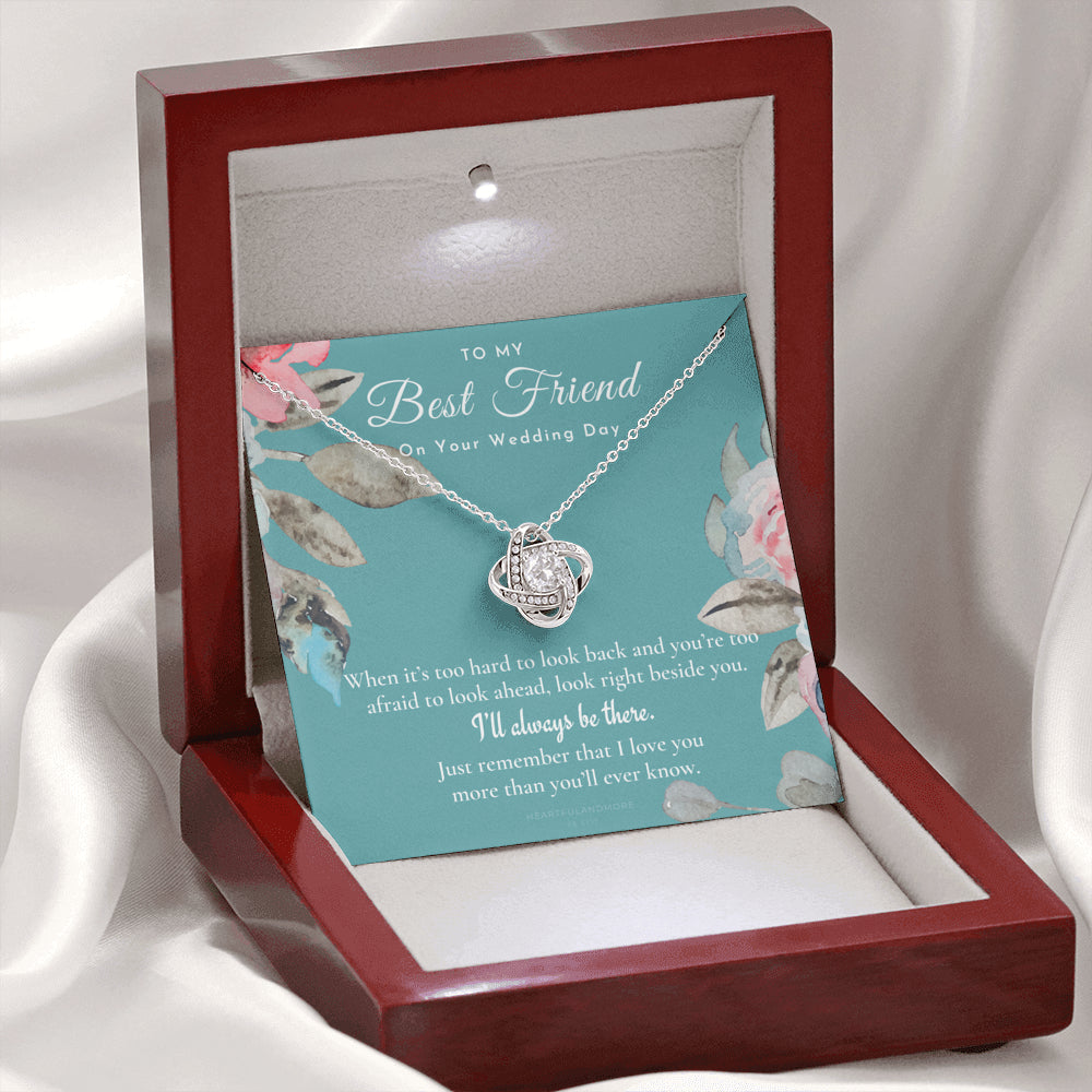 Best Friend Gift on Her Wedding Day, Best Friend to Bride Necklace, Best Friend Gift to Bride, Bride Gift From Maid of Honor, To My Best Friend