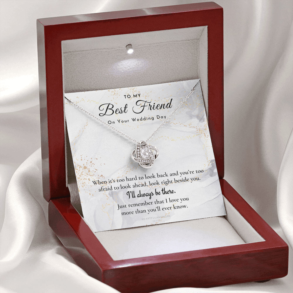Best Friend Gift on Her Wedding Day, Best Friend to Bride Necklace, Best Friend Gift to Bride, Bride Gift From Maid of Honor, To My Best Friend