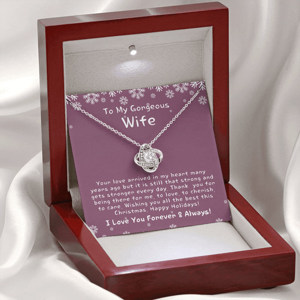 Christmas Gift for Wife, Christmas Gift for Her, Heart Necklace for Wife, Christmas Present for Wife, Christmas Gift Ideas for Wife