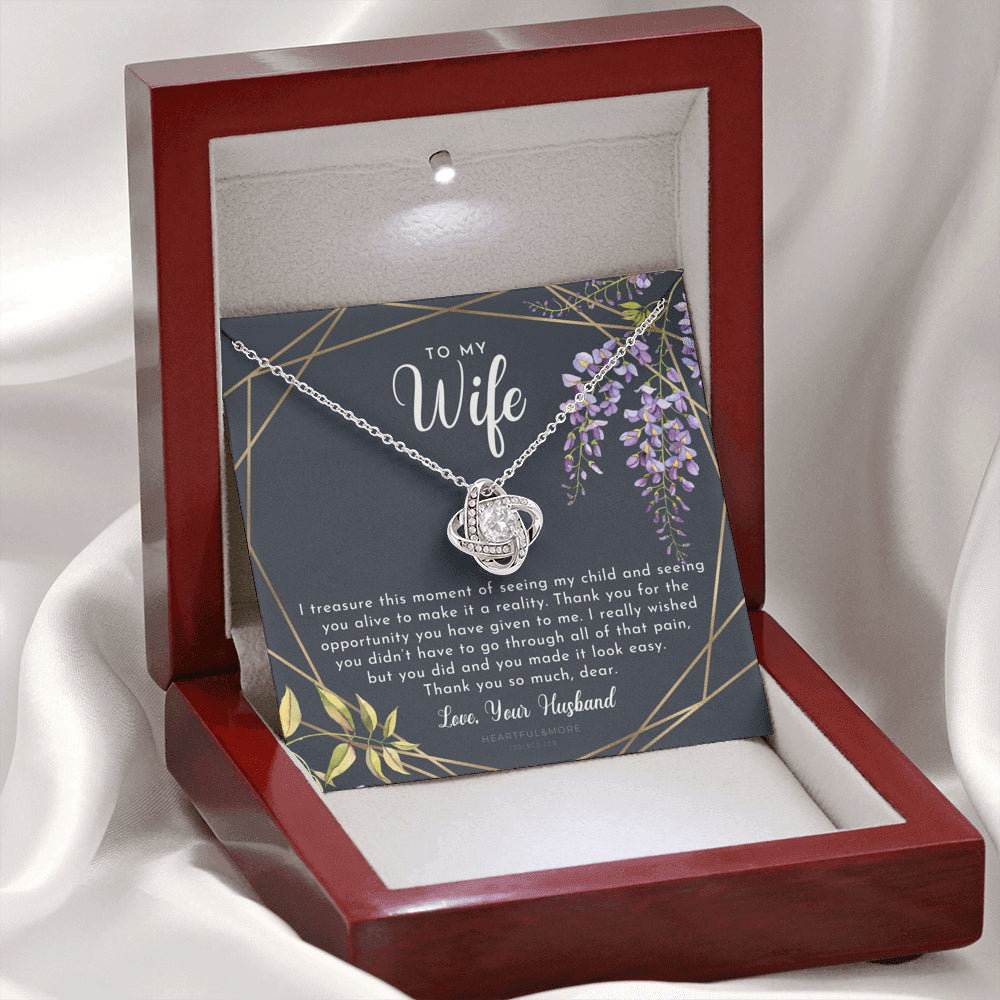 Postpartum Gift for Wife, Gift for Wife Post Pregnancy, Becoming A Mother Gift, Gift For Wife Birth, Wife After Pregnancy Necklace, Wife Becoming A Mom