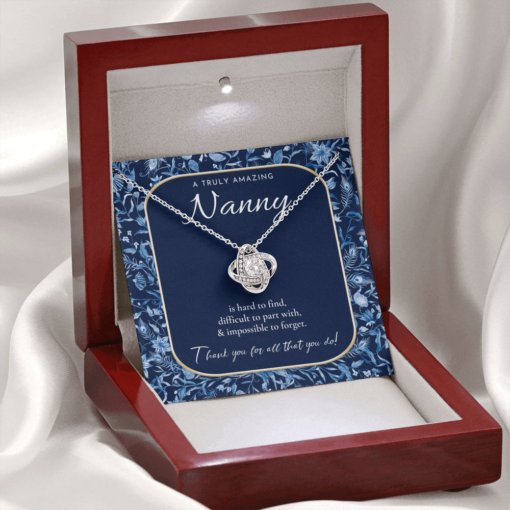Nanny Appreciation Necklace Gift, Nanny Thank You Gift, Thank you Nanny, Gift for Nanny Leaving, A Truly Amazing Babysitter Gift, Best Nanny