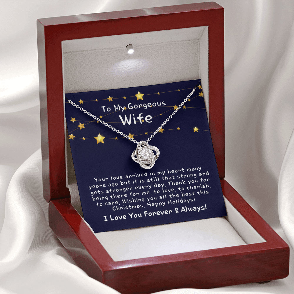 Christmas Gift for Wife, Christmas Gift for Her, Heart Necklace for Wife, Christmas Present for Wife, Christmas Gift Ideas for Wife