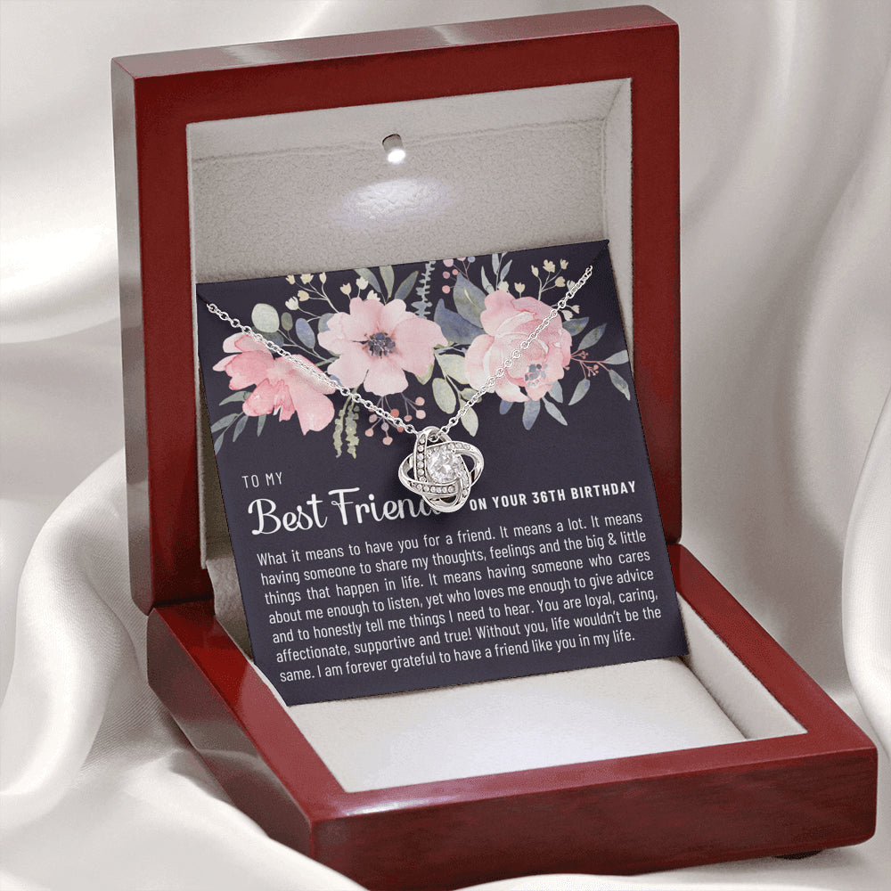 Friend Birthday36 Love Knot Necklace