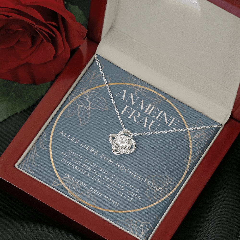 Alles liebe zum hochzeitstag, Ideen zu 1 jahr jubiläumsgeschenke, Zum 1 Hochzeitstag Geschenk für Frau, Halskette für deutsche Ehefrau