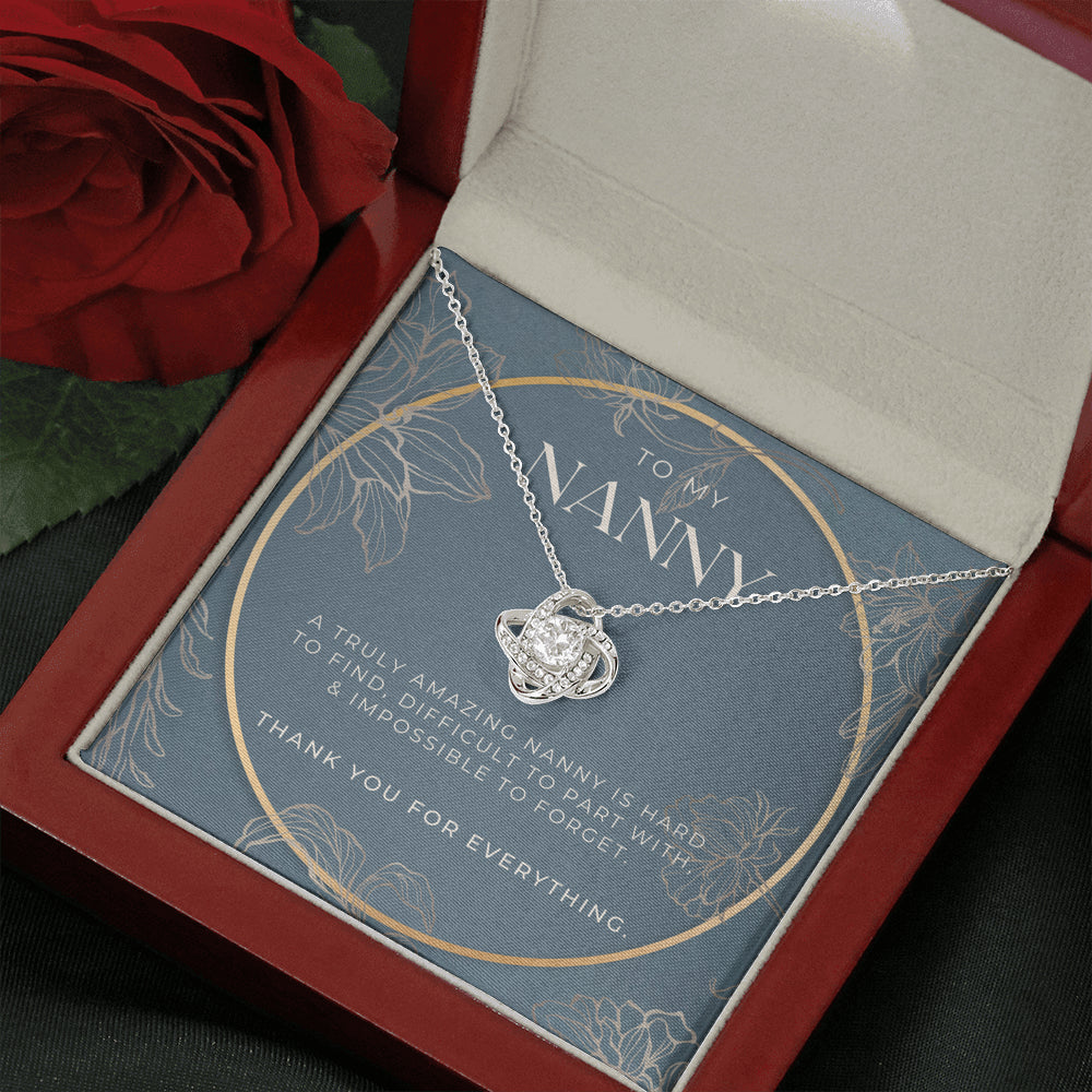 Nanny Appreciation Necklace Gift, Nanny Thank You Gift, Thank you Nanny, Gift for Nanny Leaving, A Truly Amazing Babysitter Gift, Best Nanny