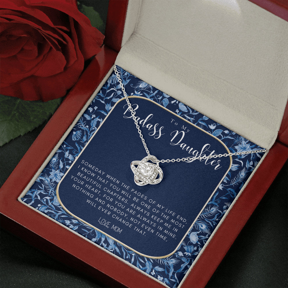 Badass Daughter Gift | To My Daughter Necklace From Mom | Grown Up Daughter Gift From Mom | Gift For Daughter from Mom | Daughter's birthday