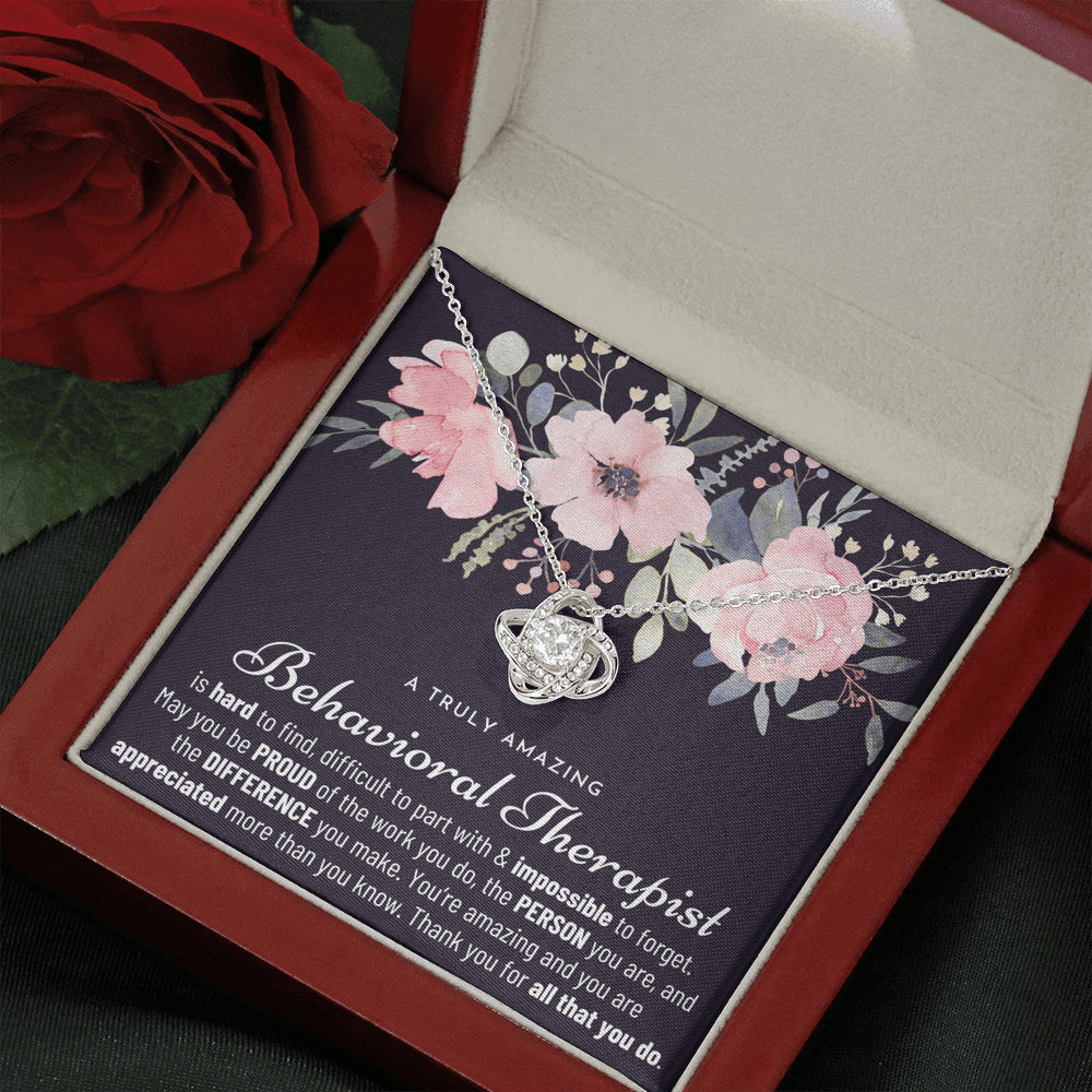 Gift For Behavioral Therapist, Behavioral Therapist Gift, Behavioral Therapist Appreciation Gift, Birthday, Love Knot Necklace