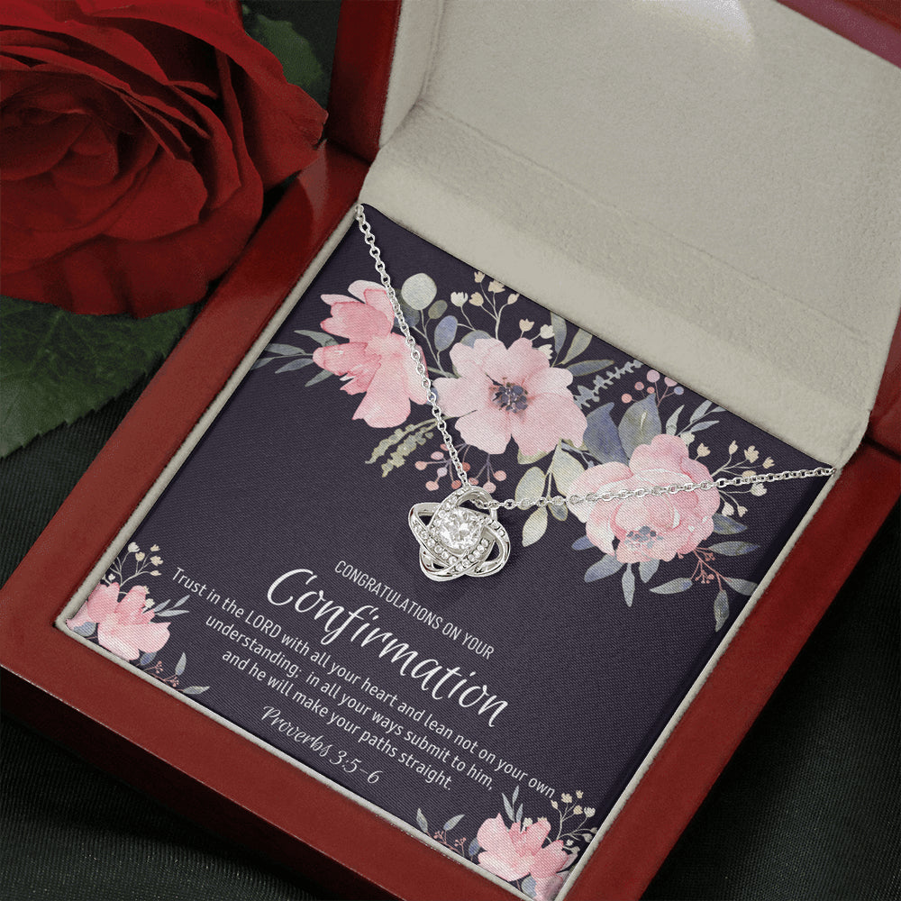 Confirmation Gift For Girls, Confirmation Granddaughter, Love Knot Necklace,  Confirmation Gift Ideas For Girls, Catholic Confirmation Gift