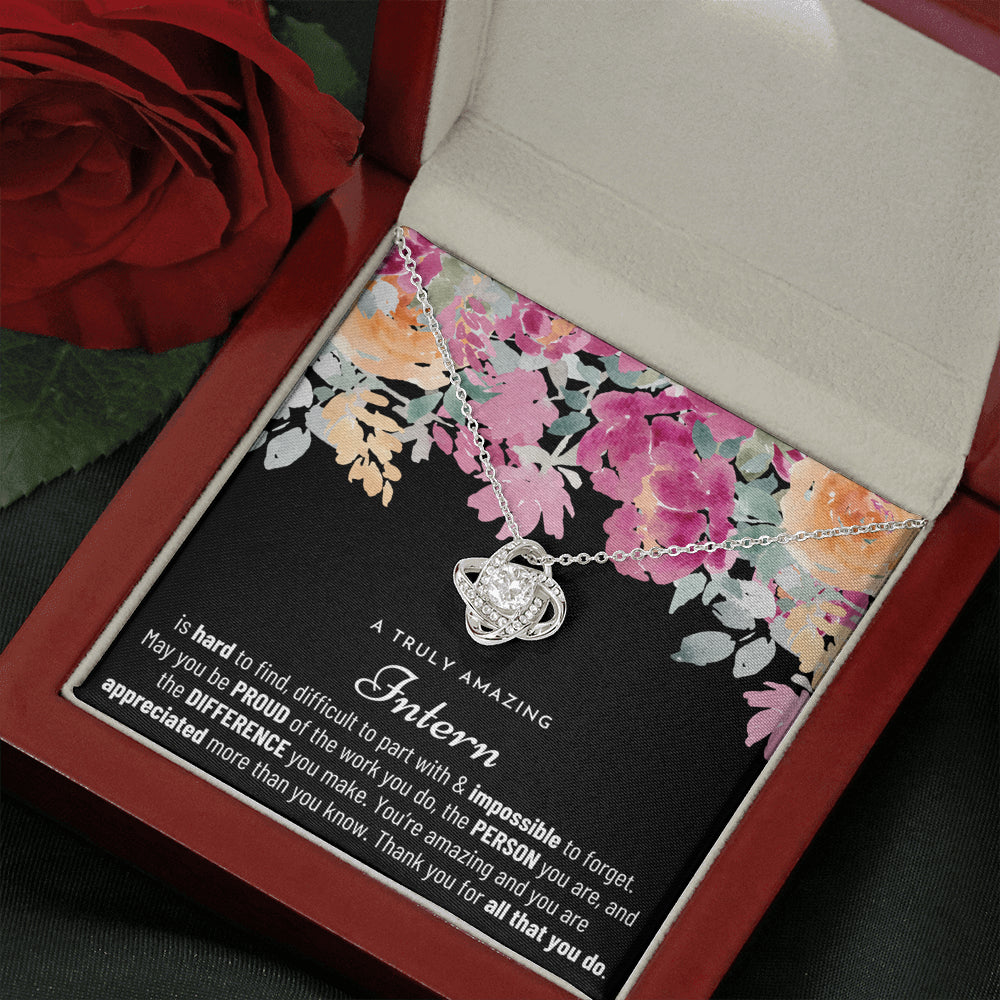 Gift For Female Intern, Intern Gift, Intern Appreciation Gift, Birthday, Love Knot Necklace