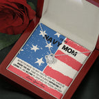 Military Mom Gift, Navy Mom Mothers Day, Navy Mom Gift, Deployment Gift, Navy Mom Necklace from Son, Military, Deploy Gift, Best Navy Mom