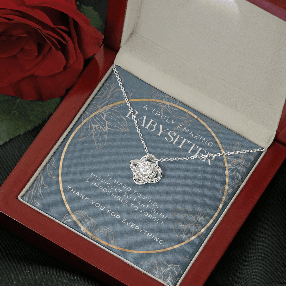 Nanny Appreciation Necklace Gift, Nanny Thank You Gift, Thank you Nanny, Gift for Nanny Leaving, A Truly Amazing Babysitter Gift, Best Nanny