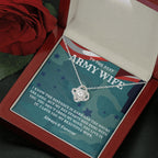 Army Wife Gift, Military Gift Wife, To The Best Army Wife In The World, Army Jewelry, Deployment Necklace, Deployment Gift, Gift for Army Wife