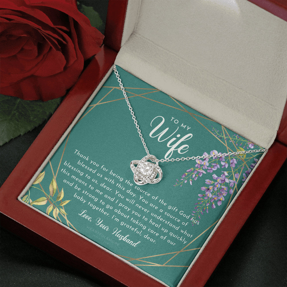 Postpartum Gift for Wife, Gift for Wife Post Pregnancy, Becoming A Mother Gift, Wife After Pregnancy Necklace, Wife Becoming A Mom