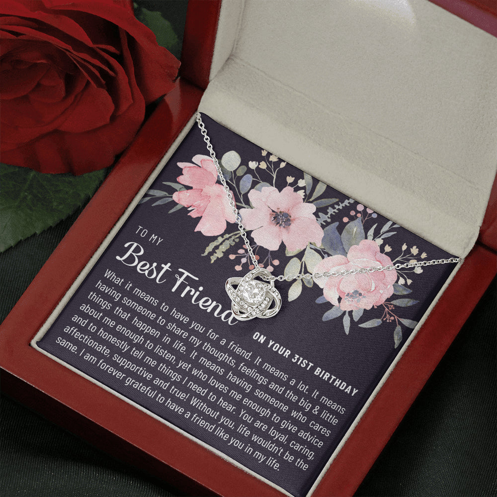 Friend Birthday31 Love Knot Necklace