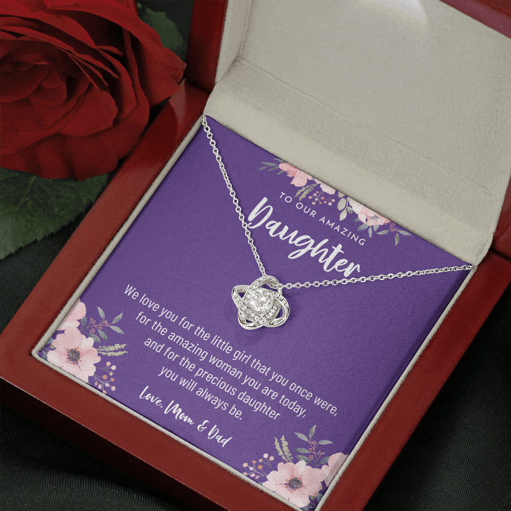 Necklace Gift For Daughter From Parents, Daughter Necklace From Mom And Dad, Daughter Gift From Parents