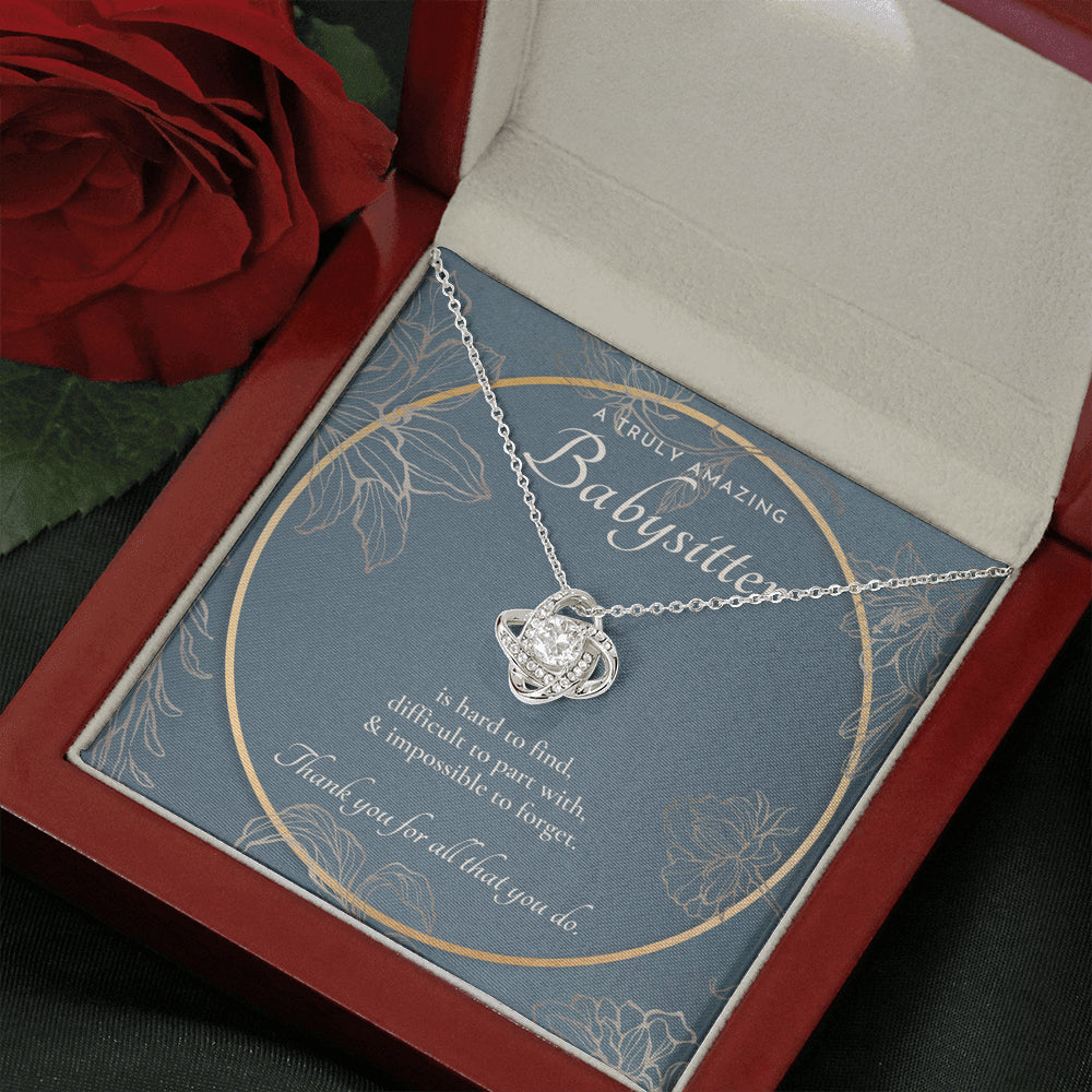 Nanny Appreciation Necklace Gift, Nanny Thank You Gift, Thank you Nanny, Gift for Nanny Leaving, A Truly Amazing Babysitter Gift, Best Nanny