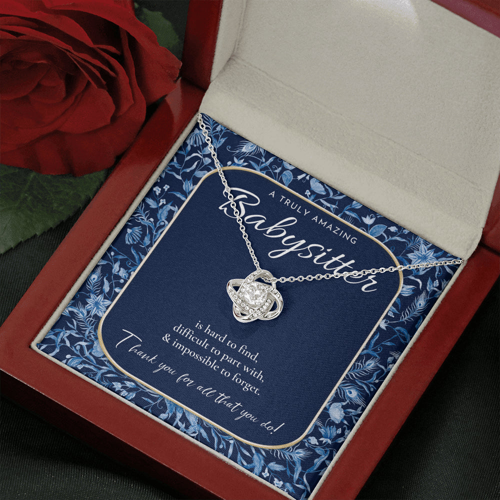 Nanny Appreciation Necklace Gift, Nanny Thank You Gift, Thank you Nanny, Gift for Nanny Leaving, A Truly Amazing Babysitter Gift, Best Nanny