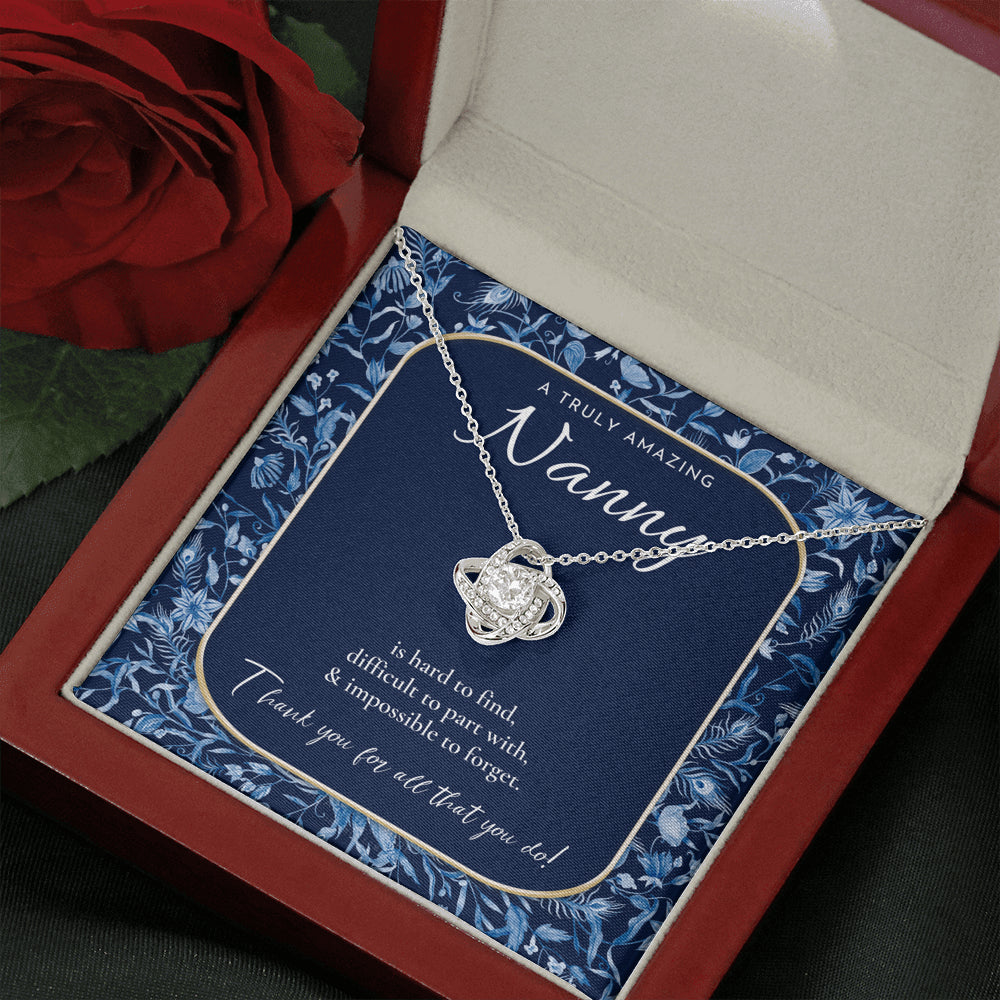 Nanny Appreciation Necklace Gift, Nanny Thank You Gift, Thank you Nanny, Gift for Nanny Leaving, A Truly Amazing Babysitter Gift, Best Nanny