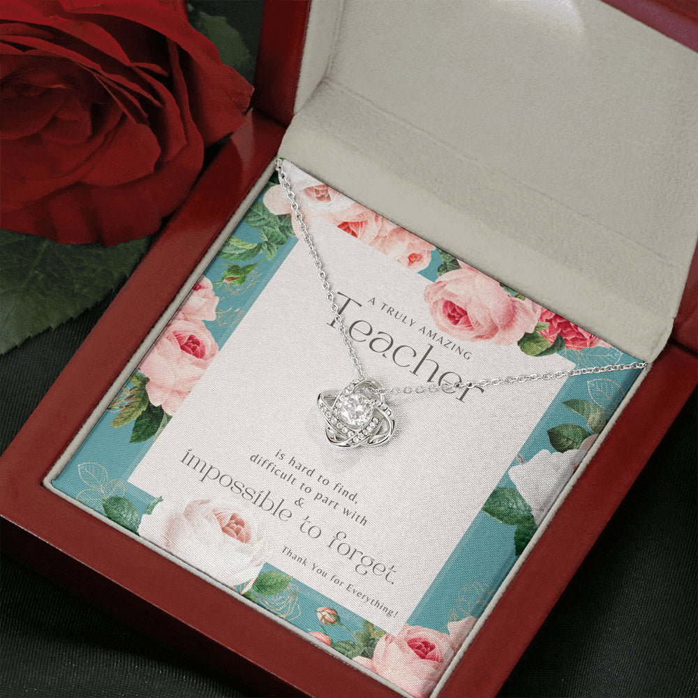 Teacher Gift, Gift for Teacher Necklace, A Truly Amazing Teacher Appreciation Gift