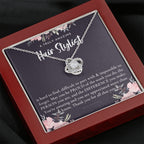 Gift For Female Hairstylist, Hairstylist Retirement Gift, Hairstylist Appreciation Gift, Birthday, Love Knot Necklace