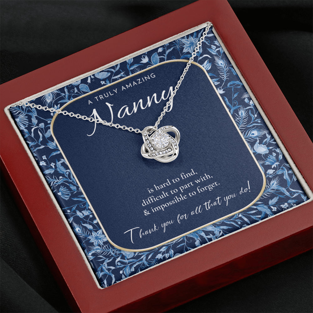 Nanny Appreciation Necklace Gift, Nanny Thank You Gift, Thank you Nanny, Gift for Nanny Leaving, A Truly Amazing Babysitter Gift, Best Nanny