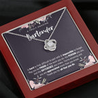 Gift For Female Bartender, Bartender Gift, Bartender Appreciation Gift, Birthday, Love Knot Necklace