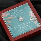 Best Friend Gift on Her Wedding Day, Best Friend to Bride Necklace, Best Friend Gift to Bride, Bride Gift From Maid of Honor, To My Best Friend