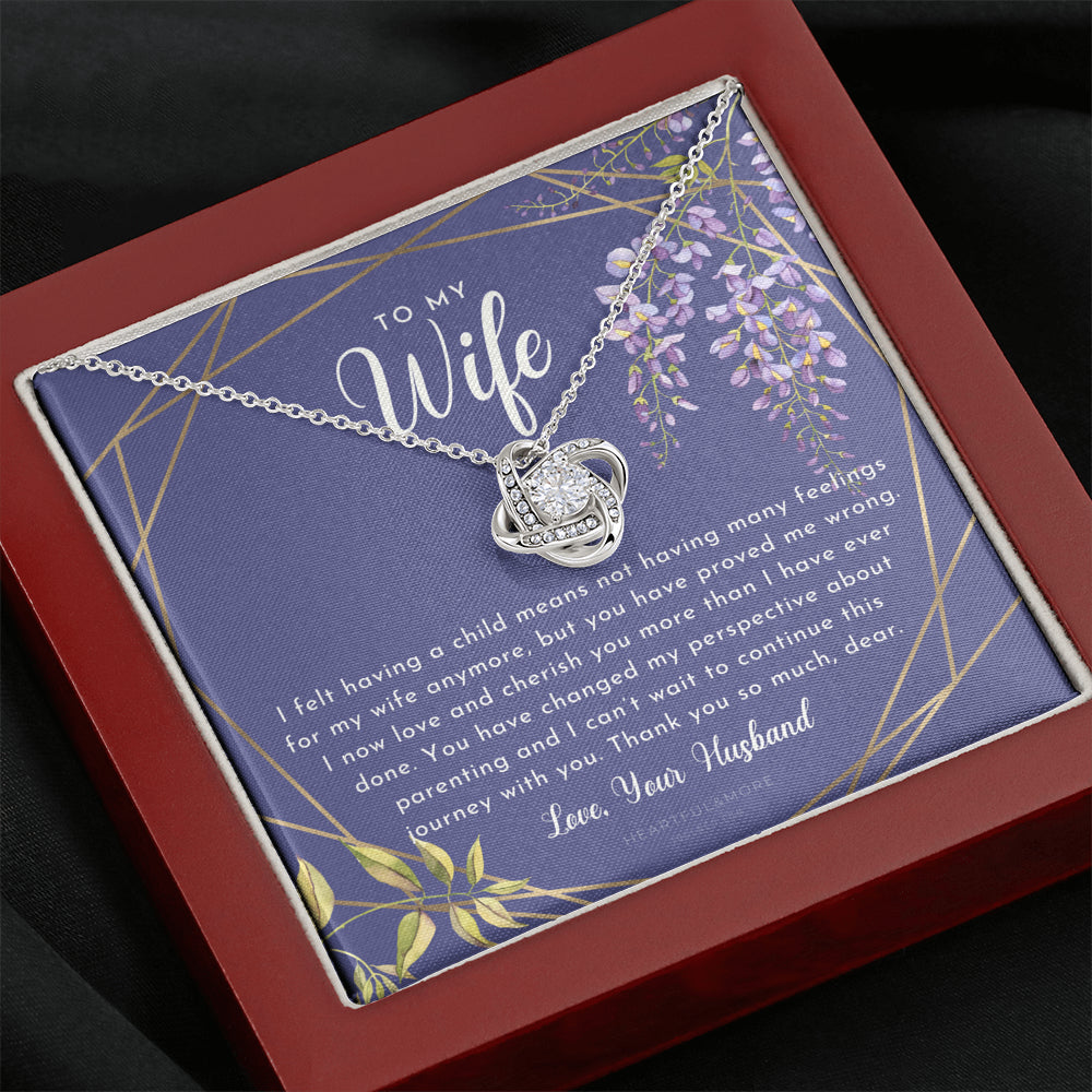Postpartum Gift for Wife, Gift for Wife Post Pregnancy, Becoming A Mother Gift, Wife After Pregnancy Necklace, Wife Becoming A Mom