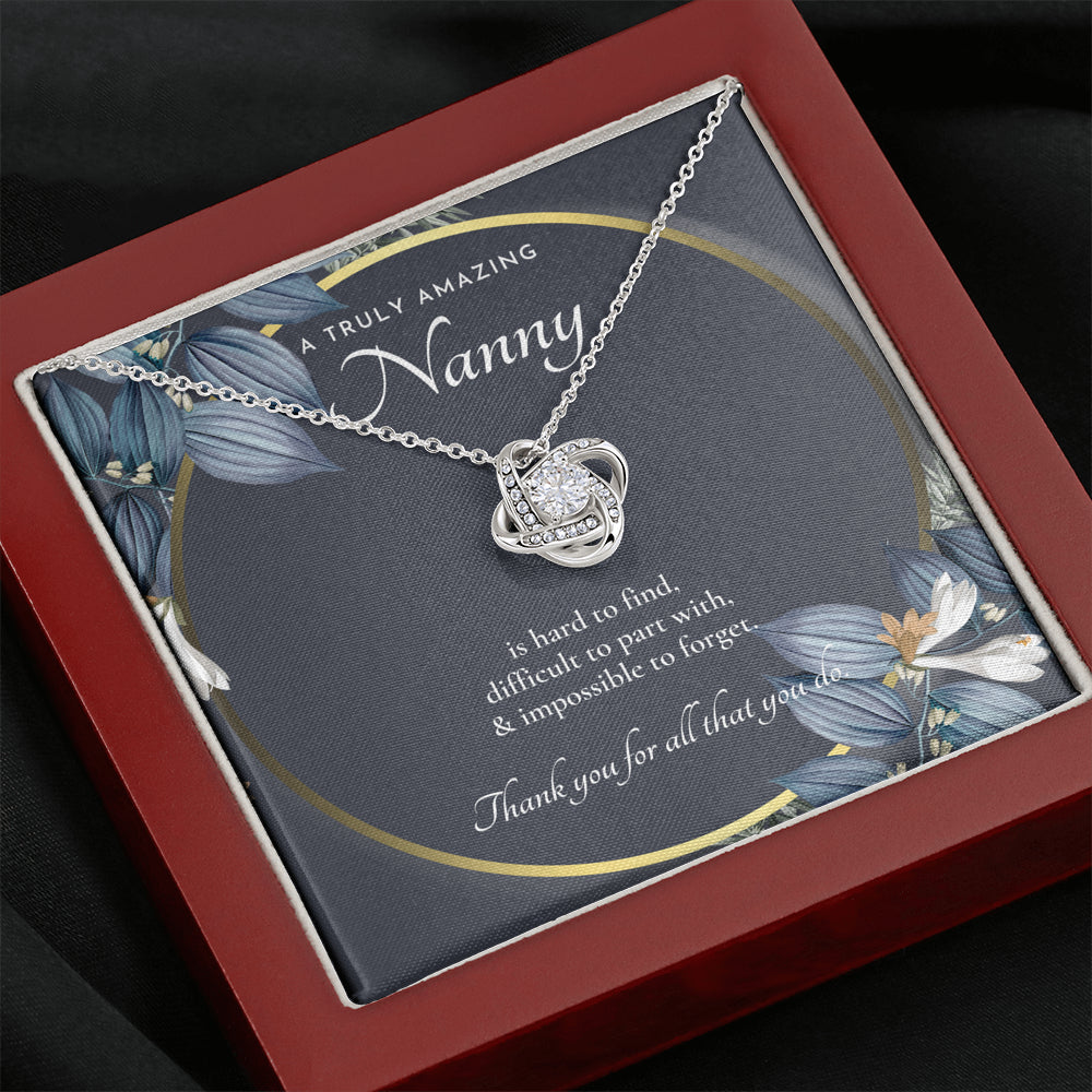 Nanny Appreciation Necklace Gift, Nanny Thank You Gift, Thank you Nanny, Gift for Nanny Leaving, A Truly Amazing Babysitter Gift, Best Nanny