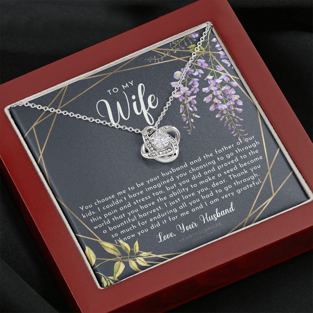Postpartum Gift for Wife, Gift for Wife Post Pregnancy, Becoming A Mother Gift, Gift For Wife Birth, Wife After Pregnancy Necklace, Wife Becoming A Mom