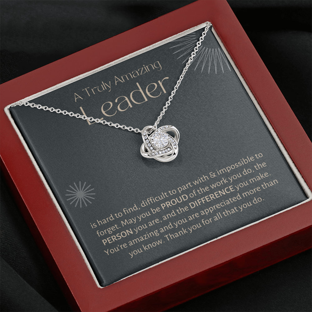 Leader Necklace Love Knot