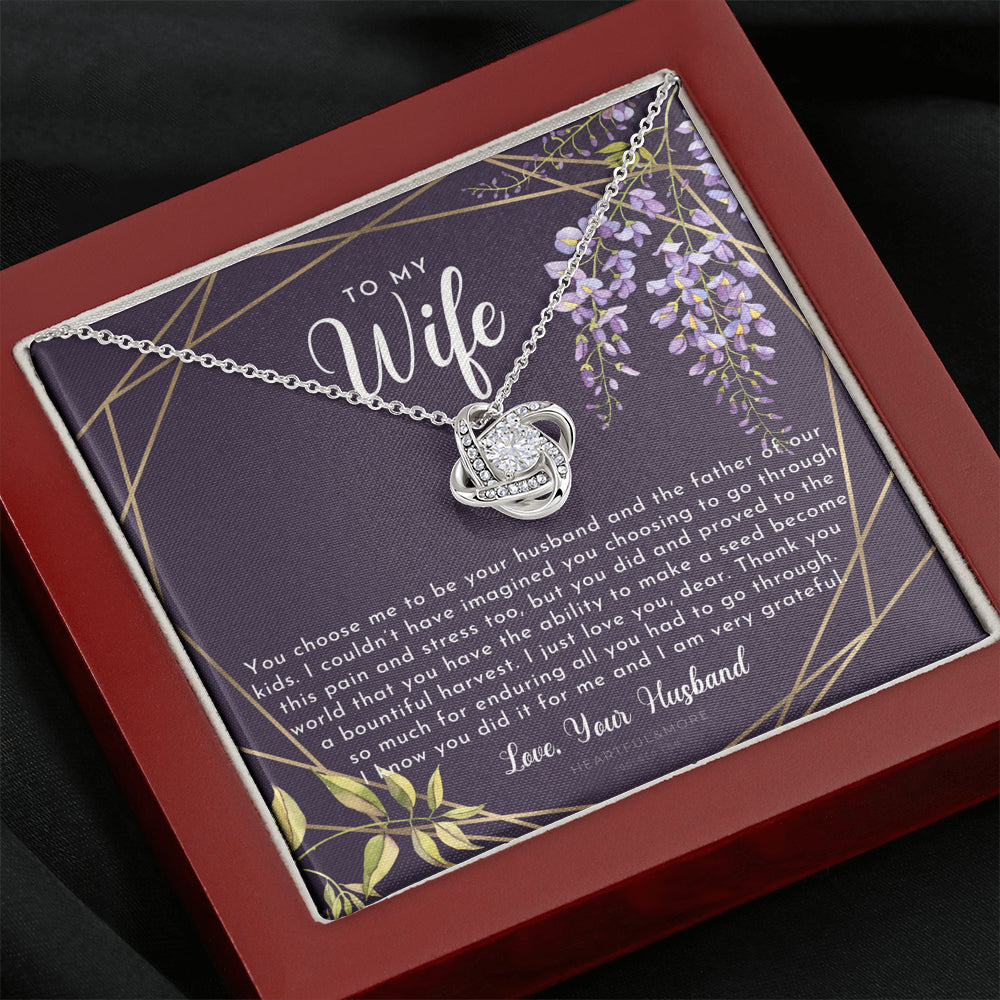 Postpartum Gift for Wife, Gift for Wife Post Pregnancy, Becoming A Mother Gift, Wife After Pregnancy Necklace, Wife Becoming A Mom