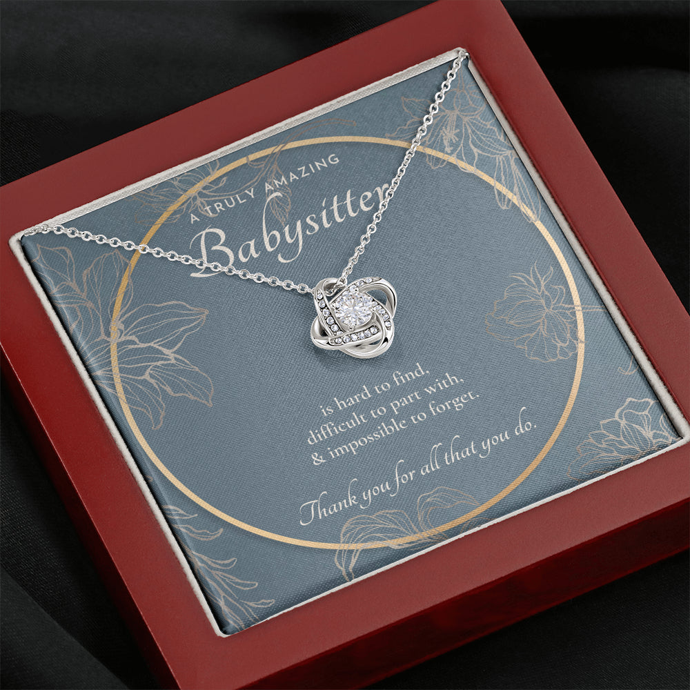 Nanny Appreciation Necklace Gift, Nanny Thank You Gift, Thank you Nanny, Gift for Nanny Leaving, A Truly Amazing Babysitter Gift, Best Nanny