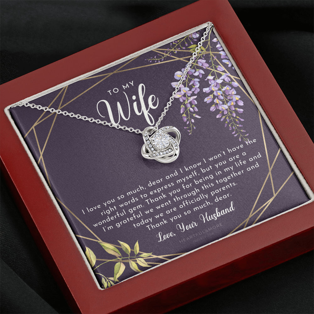 Postpartum Gift for Wife, Gift for Wife Post Pregnancy, Becoming A Mother Gift, Wife After Pregnancy Necklace, Wife Becoming A Mom