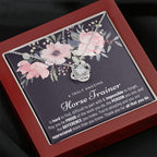 Gift For Horse Trainer, Horse Trainer Gift, Horse Trainer Appreciation Gift, Birthday, Love Knot Necklace