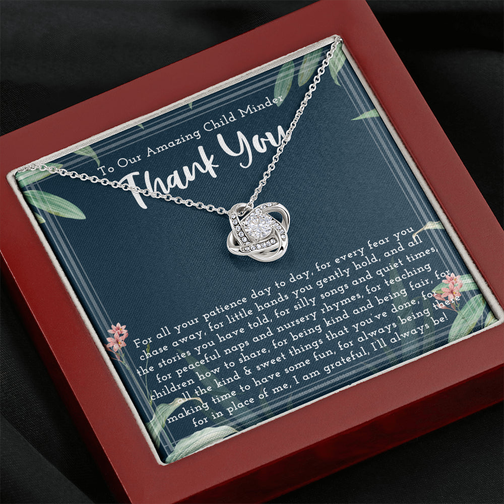 Thank You Gift For Child Minder, Child Minder Appreciation Gift,  Child minder Leaving Gift, Childminder Christmas Gift, Child Minder Necklace