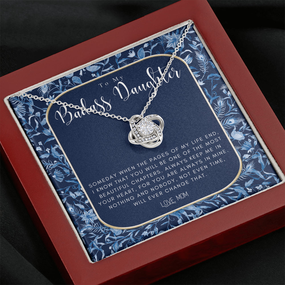 Badass Daughter Gift | To My Daughter Necklace From Mom | Grown Up Daughter Gift From Mom | Gift For Daughter from Mom | Daughter's birthday