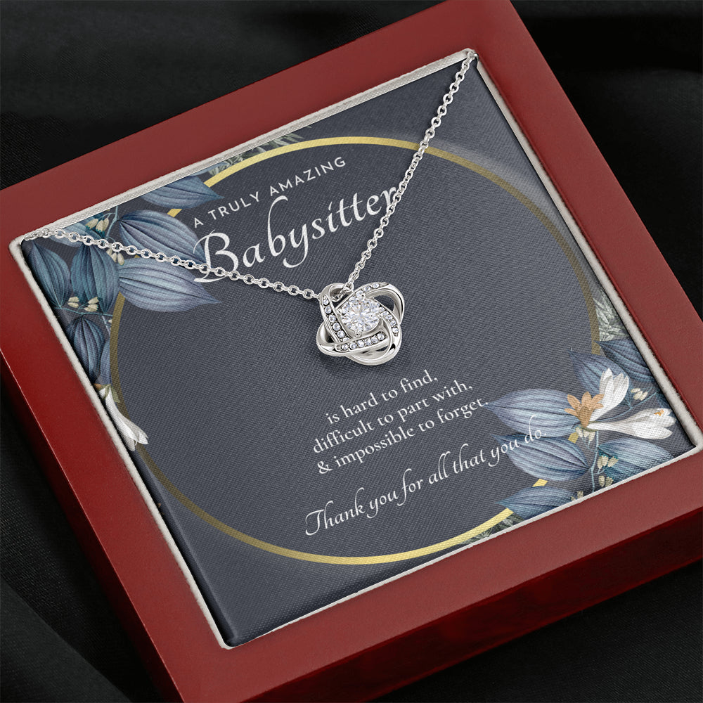 Nanny Appreciation Necklace Gift, Nanny Thank You Gift, Thank you Nanny, Gift for Nanny Leaving, A Truly Amazing Babysitter Gift, Best Nanny