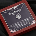 Gift For Female Nutritionist, Nutritionist Gift, Nutritionist Appreciation Gift, Birthday, Love Knot Necklace