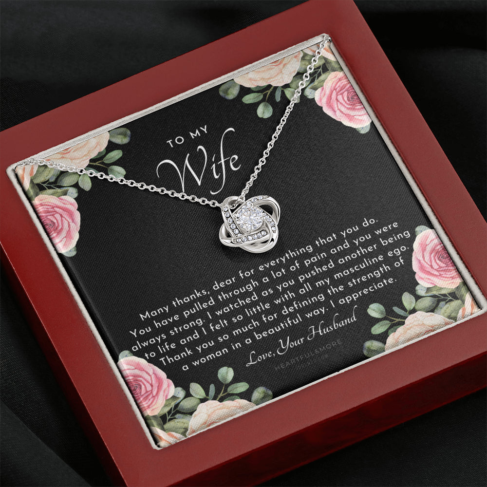 Postpartum Gift for Wife, Gift for Wife Post Pregnancy, Becoming A Mother Gift, Wife After Pregnancy Necklace, Wife Becoming A Mom