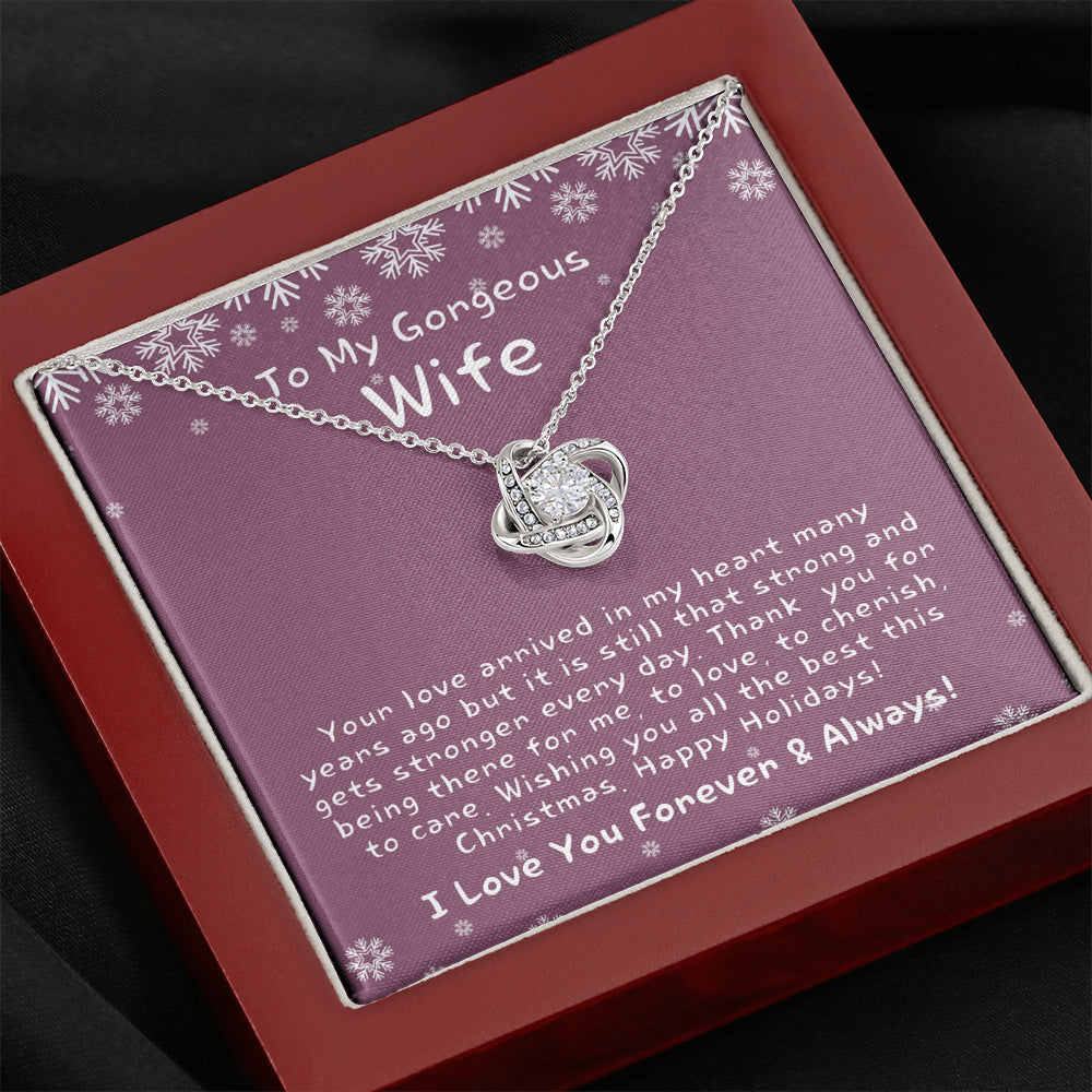 Christmas Gift for Wife, Christmas Gift for Her, Heart Necklace for Wife, Christmas Present for Wife, Christmas Gift Ideas for Wife
