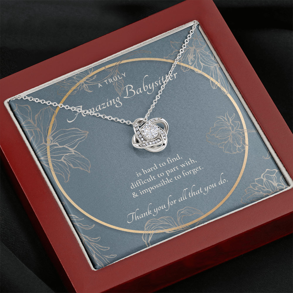 Nanny Appreciation Necklace Gift, Nanny Thank You Gift, Thank you Nanny, Gift for Nanny Leaving, A Truly Amazing Babysitter Gift, Best Nanny