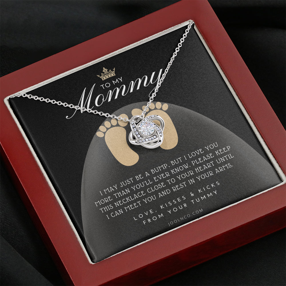 Mom to be gift | New Mommy Gift Necklace | Pregnant Wife Gift | I May Just Be A Bump But I Love You | To mummy from bump | To Mommy to be