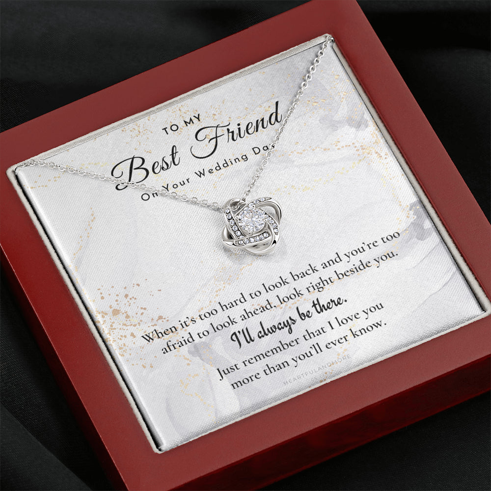 Best Friend Gift on Her Wedding Day, Best Friend to Bride Necklace, Best Friend Gift to Bride, Bride Gift From Maid of Honor, To My Best Friend