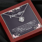 Gift For Female Police officer, Police officer Retirement Gift, Police officer Appreciation Gift, Birthday, Love Knot Necklace