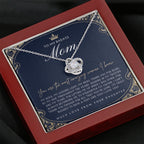 Love Knot Necklace | To My Badass Mom Necklace | Mother’s Day Gift | Personalized Mom Gift | Mothers Necklace | Gift for Mom | Best Mom Gift | Interlock Heart