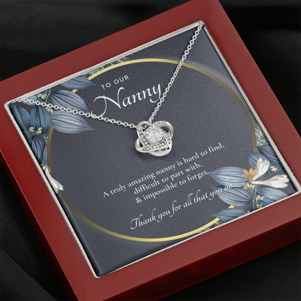 Nanny Appreciation Necklace Gift, Nanny Thank You Gift, Thank you Nanny, Gift for Nanny Leaving, A Truly Amazing Babysitter Gift, Best Nanny